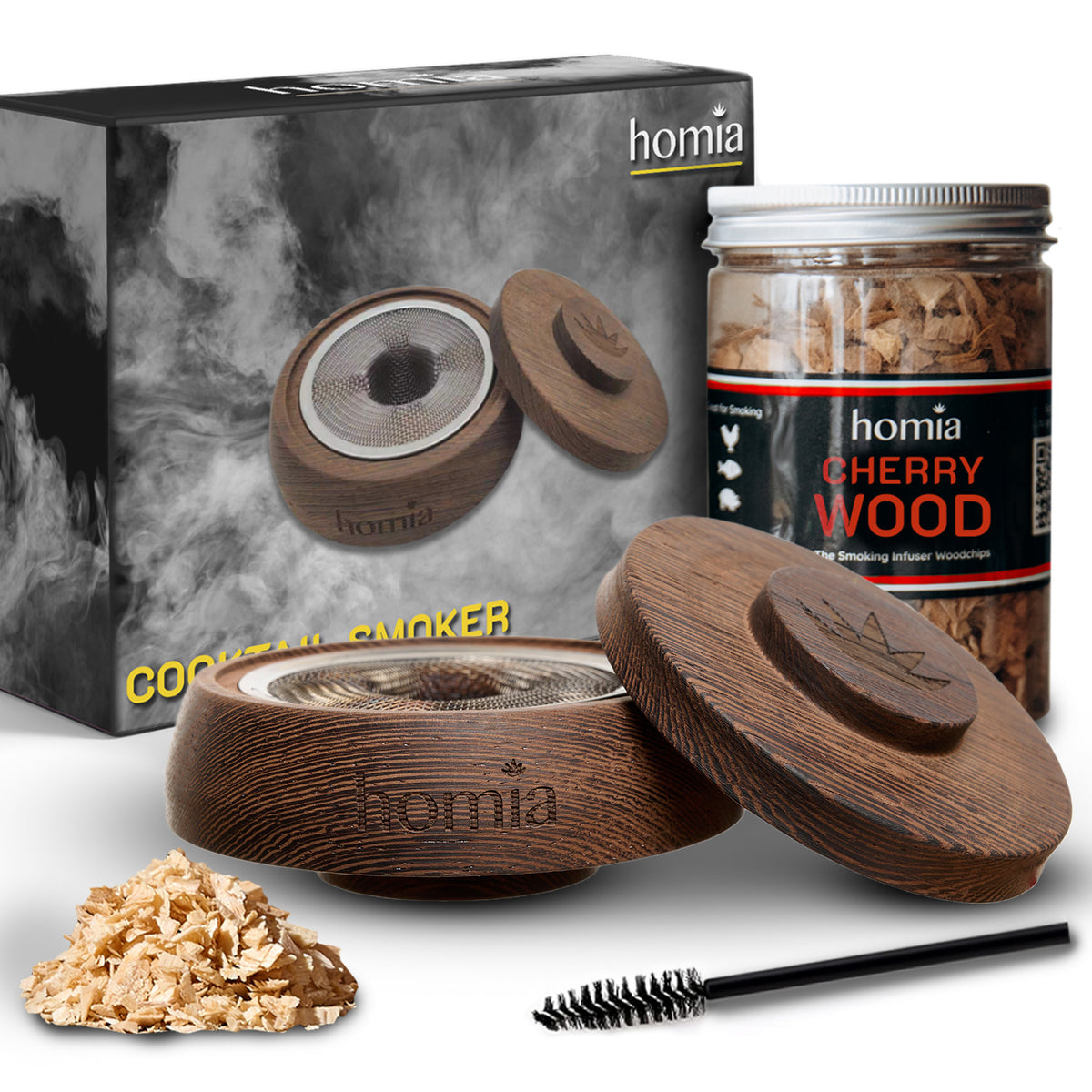 Drink Smoker Kit with Wood Chips - 4 PCS – HomiaStore Drink Smoker Kit with Wood Chips - 4 PCS – HomiaStore
