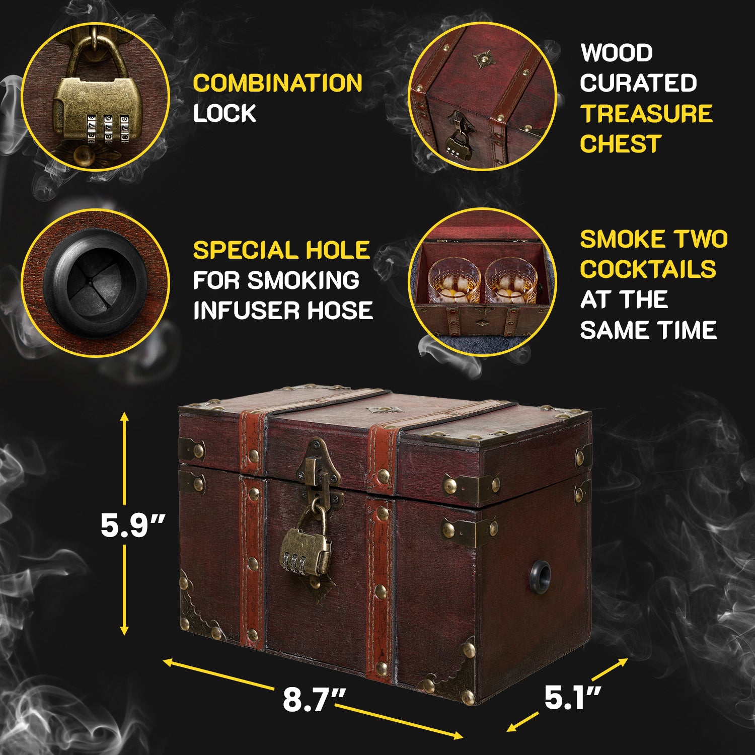 Birner Smoking Gun with Mysterious Treasure Box