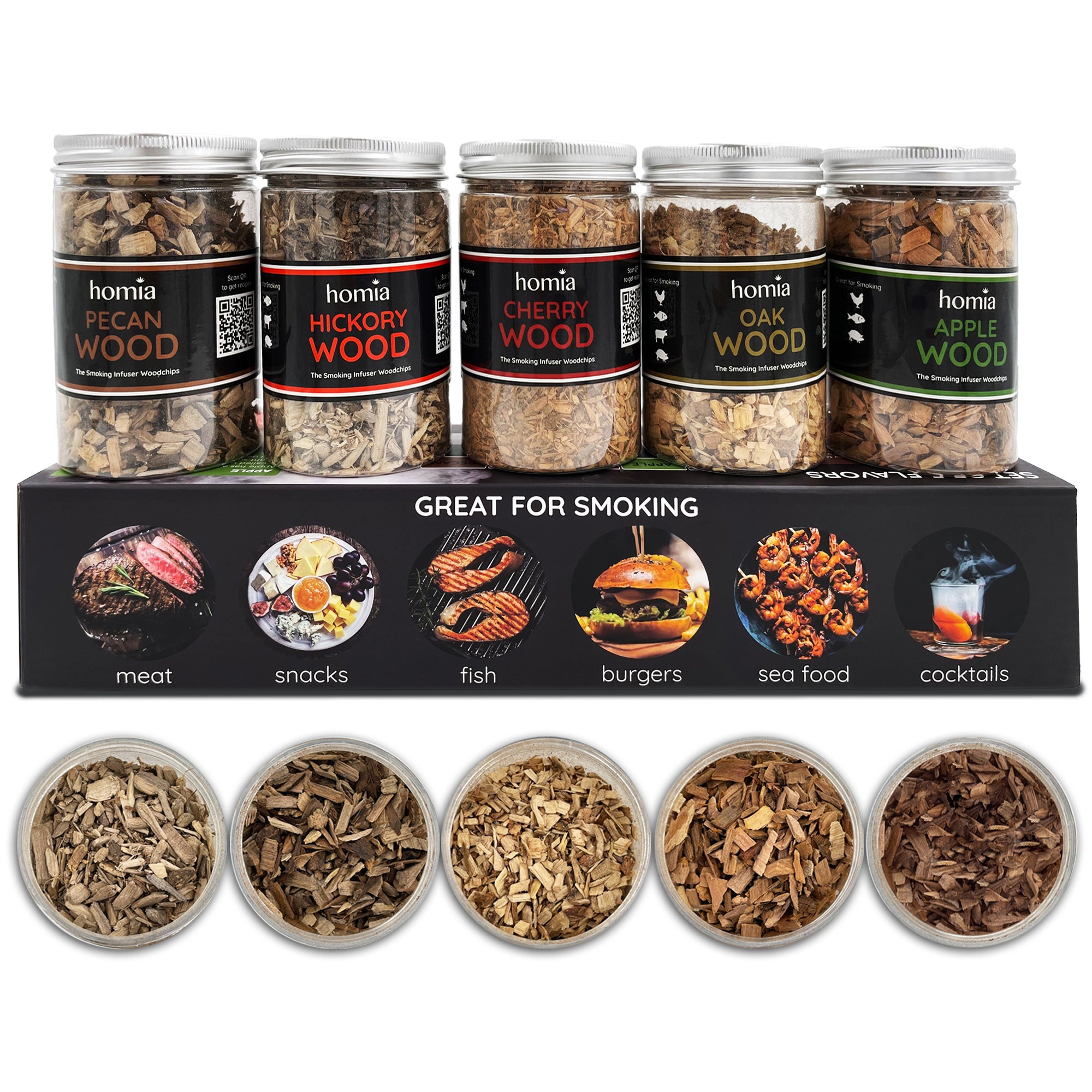 Wood Chips Set for Smoking Infuser